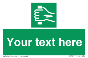 Custom Pull Bar Sign